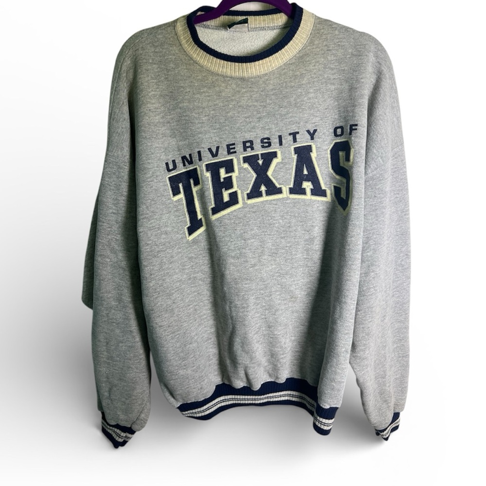 Vintage Gray University of Texas Sweater Large